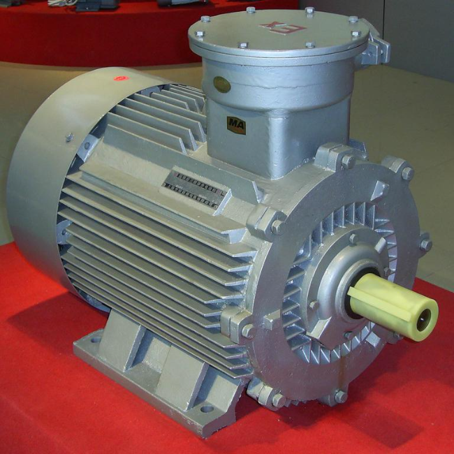 YB3-160L-4防爆电机45°角实拍